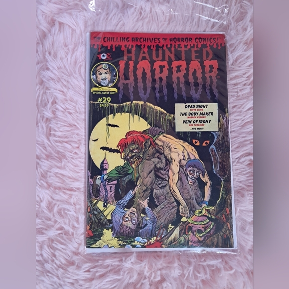 horror Other - #29 Vintage-Style Comic Art Print - Black & Red